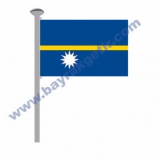 NAURU GÖNDER BAYRAK 50x75 ( EBAT SEÇİNİZ )